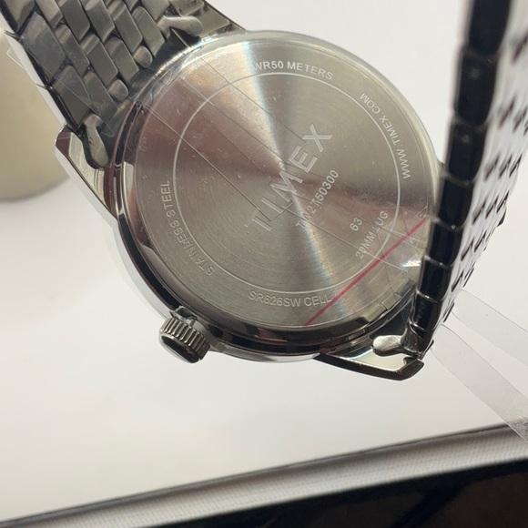 Timex Men's Watch TW2T50300 Quartz Black Dial Day Date Stainless Steel 41mm - Picture 4 of 5